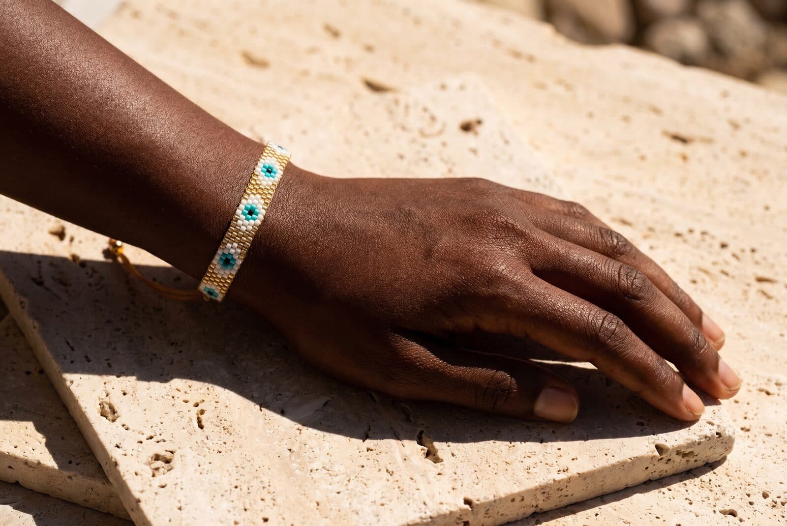 Pulsera Ojo Turco Julieta en cristal miyuki - Amara Accesorios