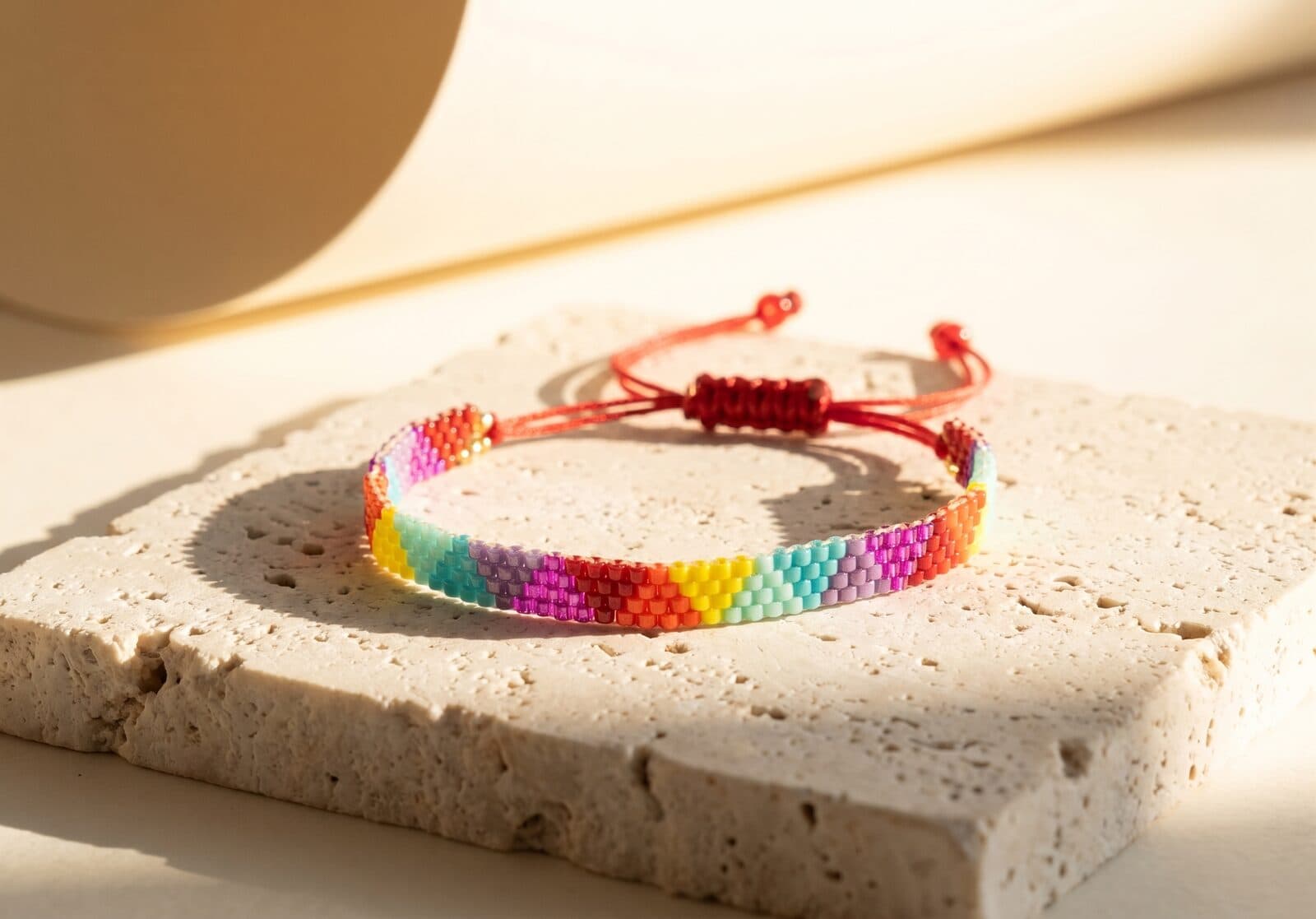 Pulsera Triángulos Vivos en cristal miyuki - Amara Accesorios