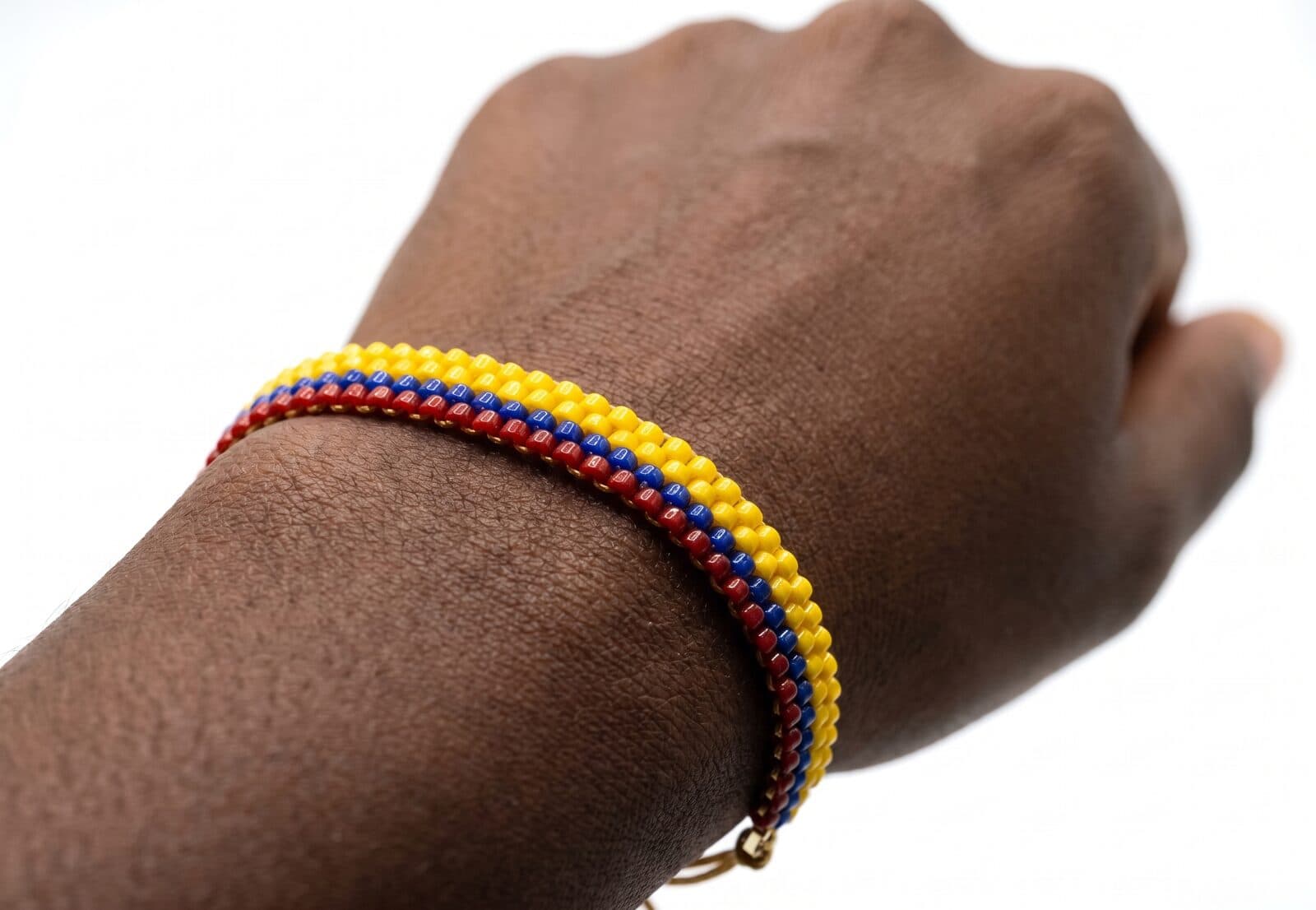 Pulsera Bandera de Colombia en cristal miyuki - Amara Accesorios