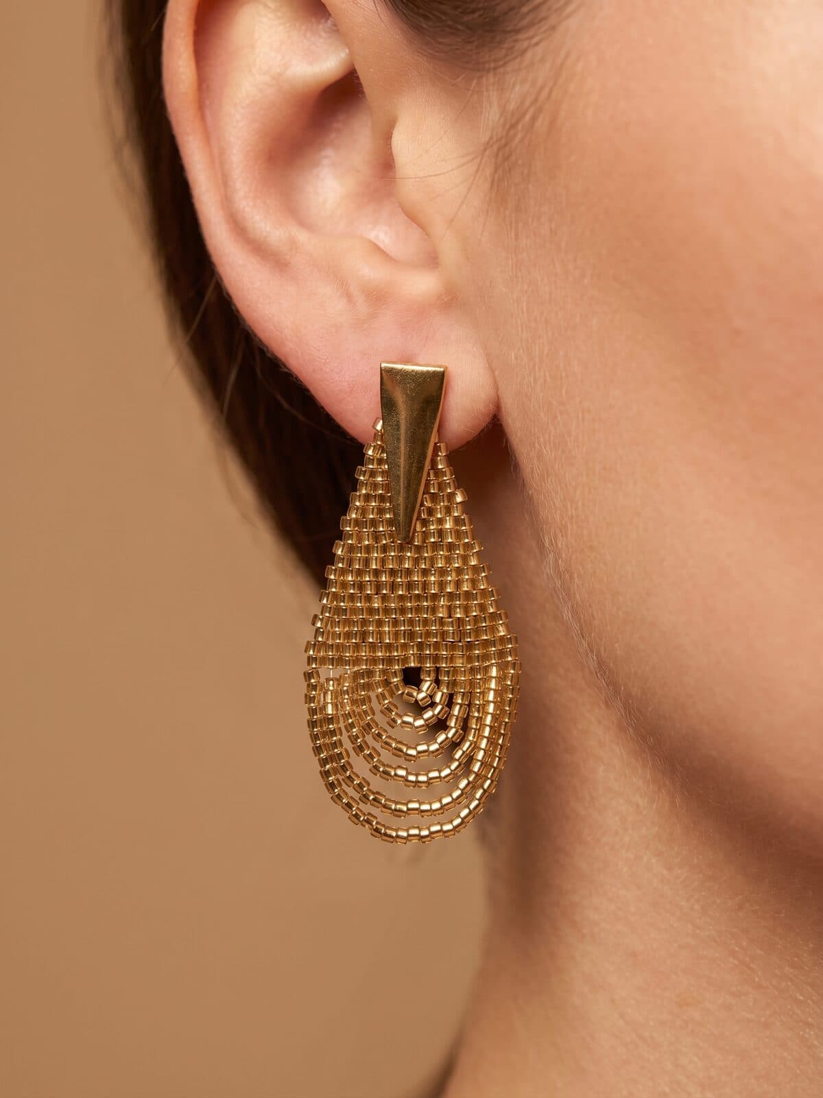Arete Lazos de Sol en cristal miyuki - Amara Accesorios