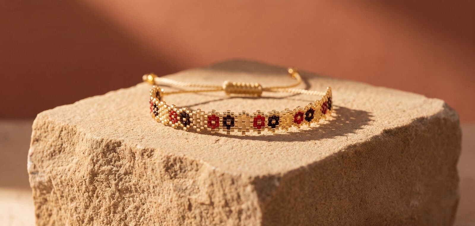 Pulsera Flores Chakra Tres Colores en cristal miyuki - Amara Accesorios